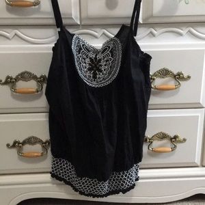 Black tank top